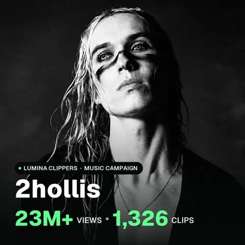2hollis: 23M+ views, 1,326 clips