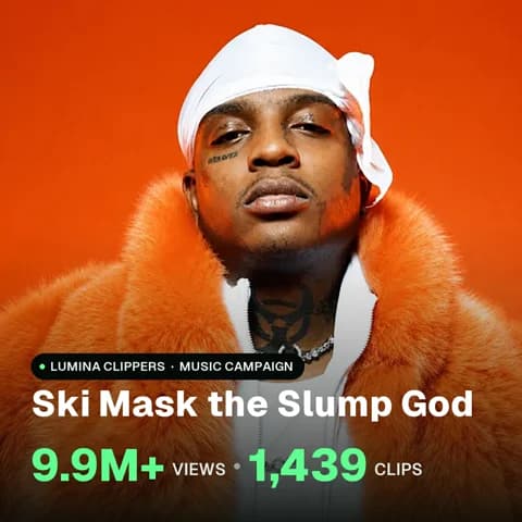 Ski Mask the Slump God: 9.9M+ views, 1,439 clips