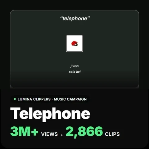 Telephone: 3M+ views, 2,866 clips