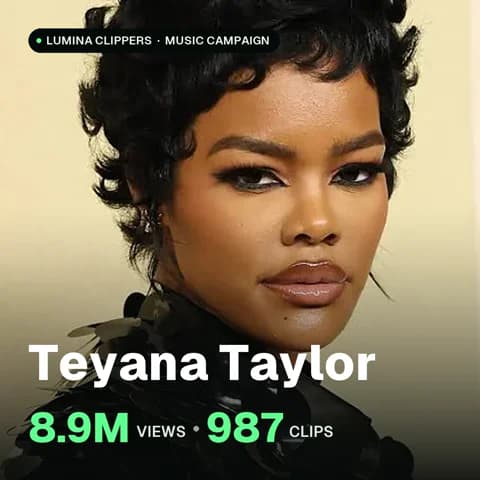 Teyana Taylor: 8.9M views, 987 clips