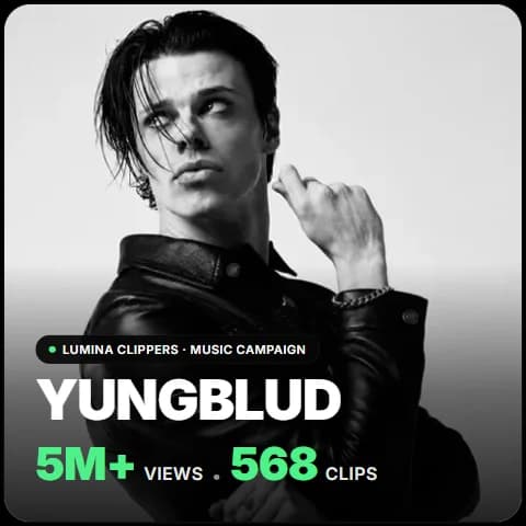 YUNGBLUD: 5M+ views, 568 clips