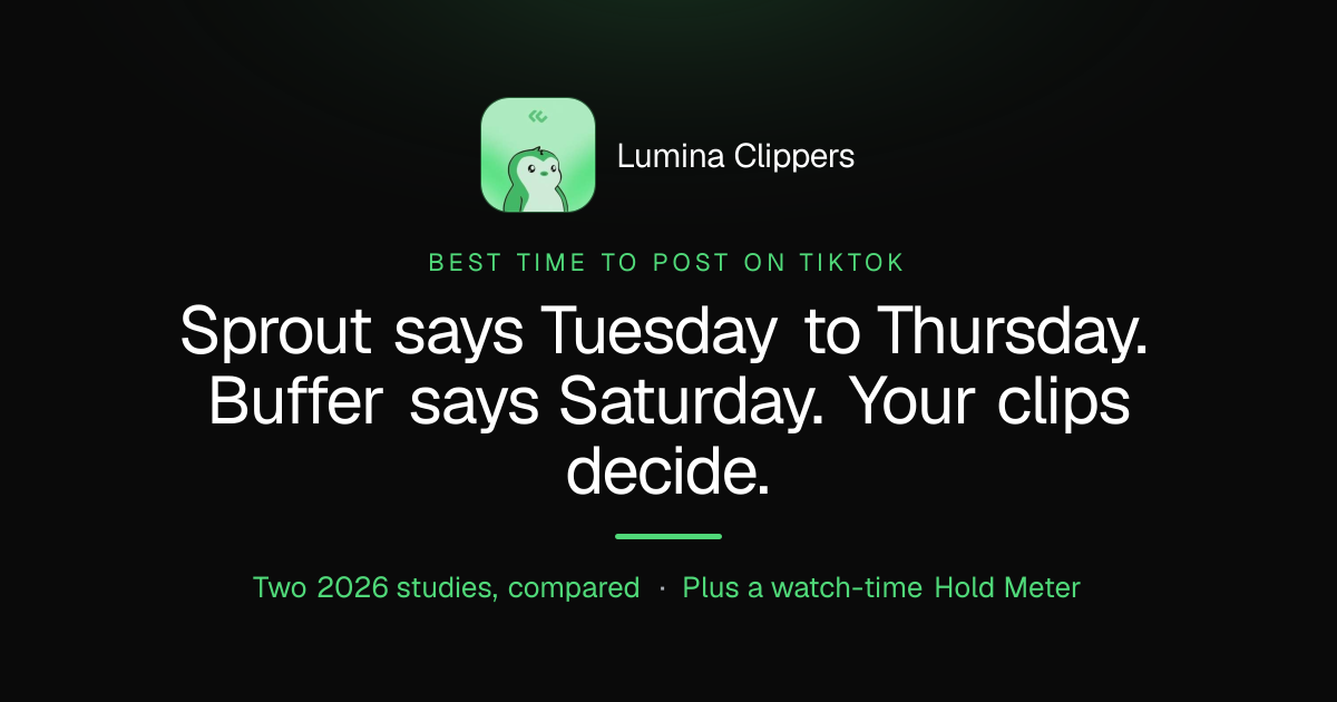 The best time to post on TikTok in 2026, and why the big studies disagree
