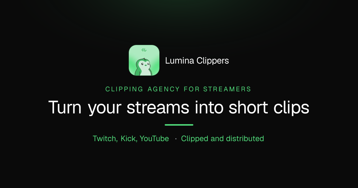 Turn your Twitch, Kick and YouTube streams into short clips