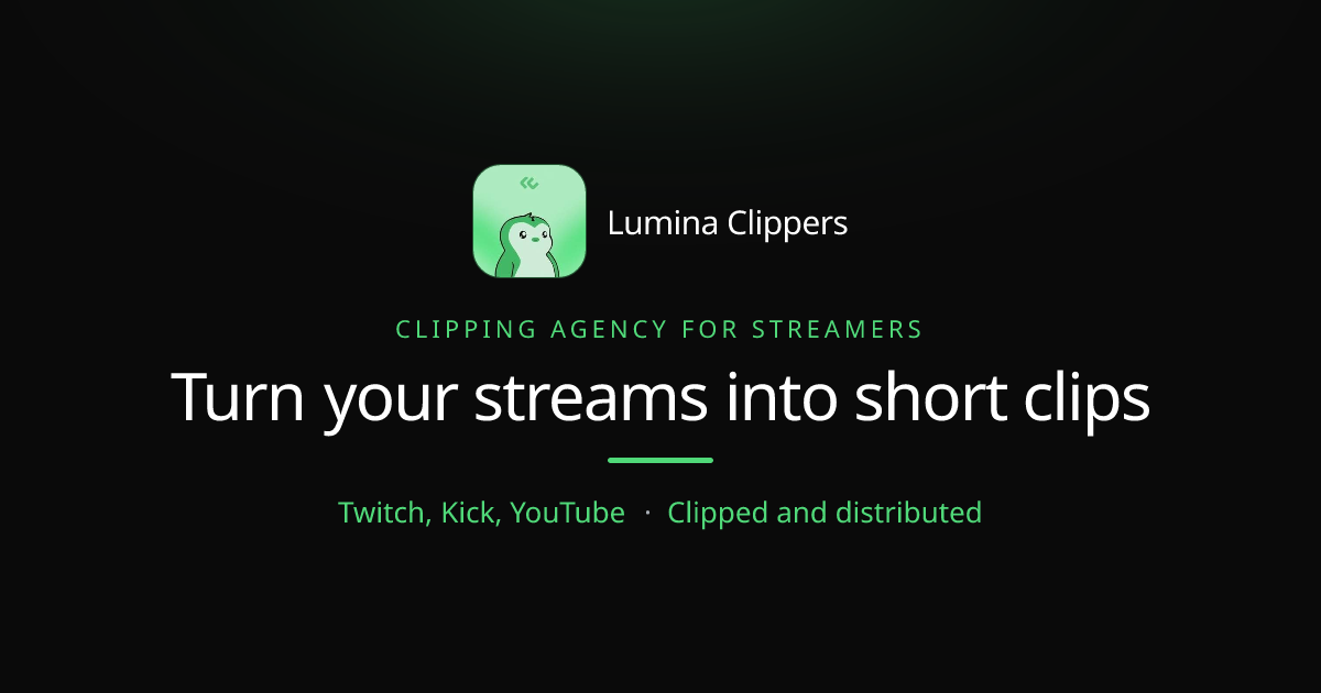 Turn your Twitch, Kick and YouTube streams into short clips