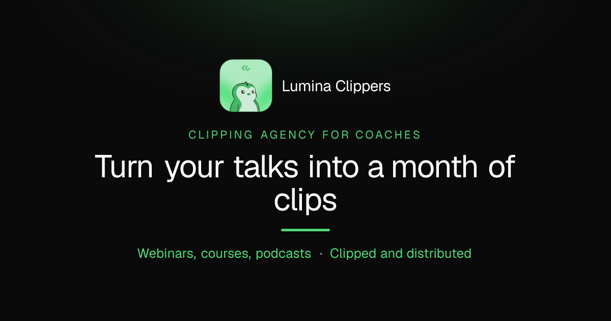 How a clipping agency for coaches turns your talks into leads