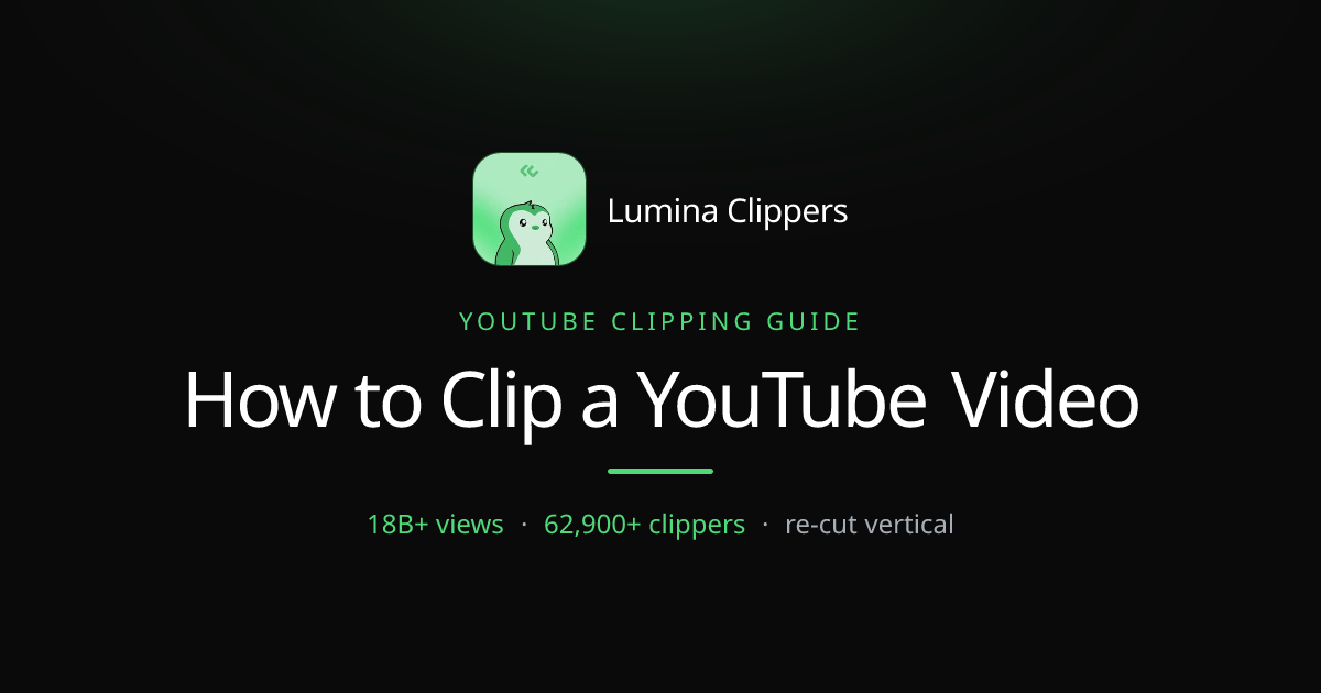 How to Clip a YouTube Video That Actually Gets Views