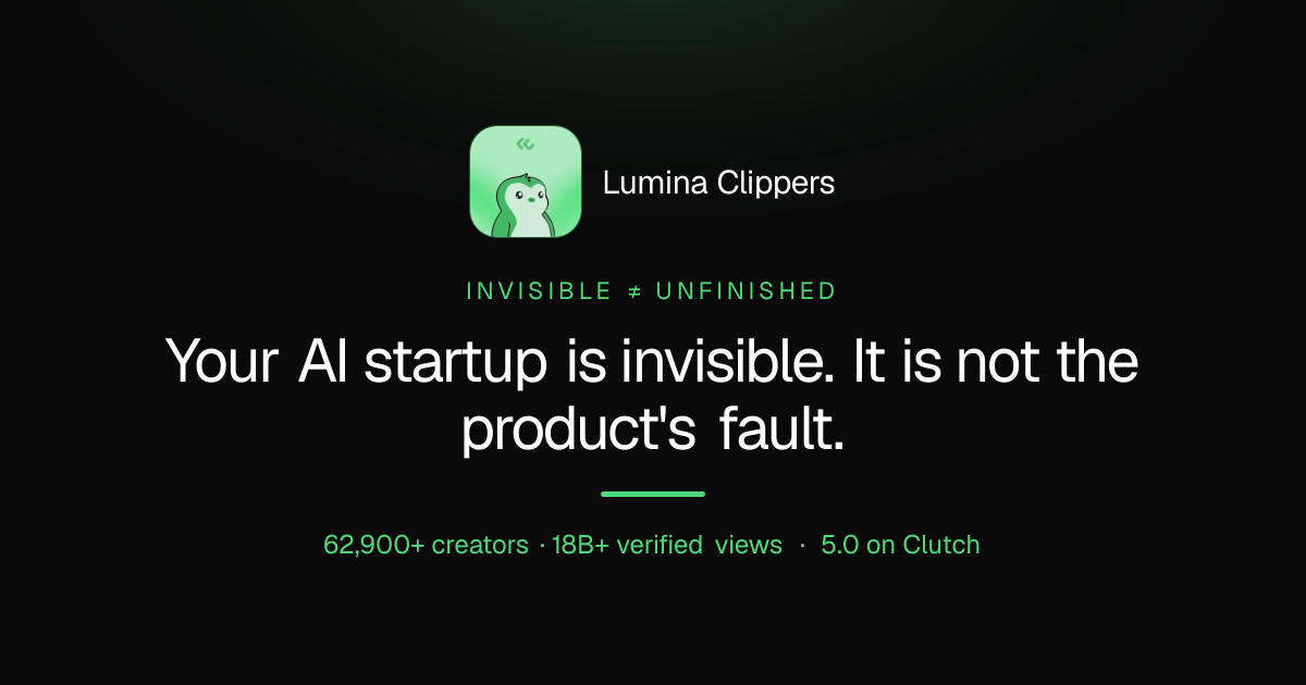 Your AI Startup Is Invisible (It's Not the Product's Fault)