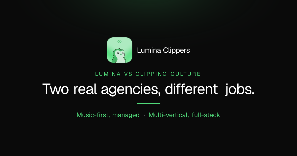 Lumina Clippers vs Clipping Culture, Compared Honestly