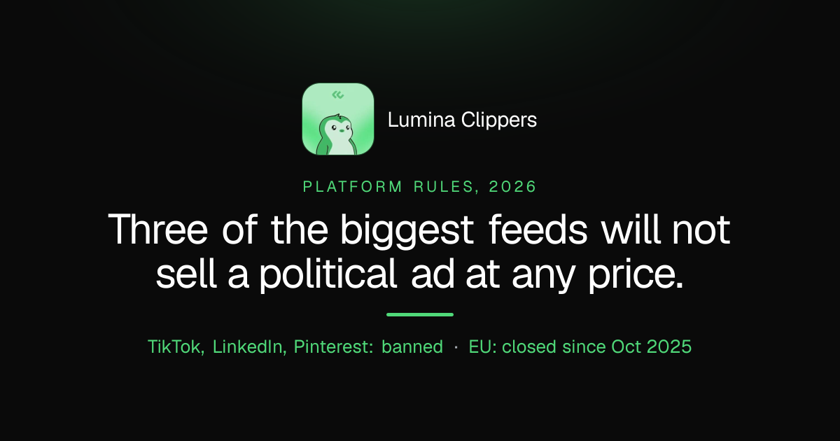 Where You Can Still Run a Political Ad in 2026, and Where You Cannot