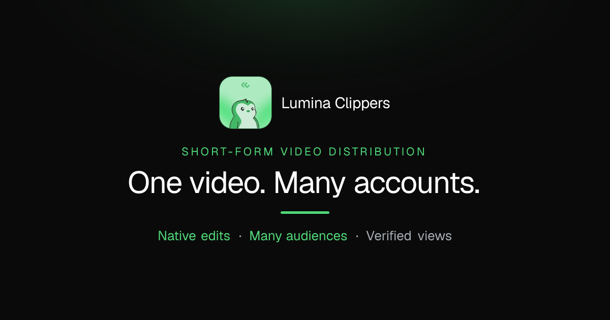 Short-Form Video Distribution: Why One Account Isn't Enough
