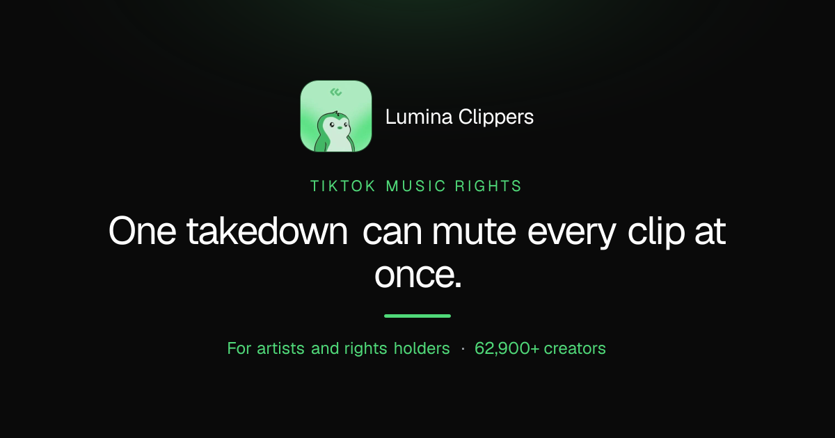 One Takedown Can Mute Every Clip of Your Song at Once