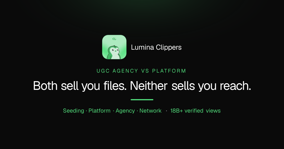 UGC Agency vs Platform: Which One Should You Buy?