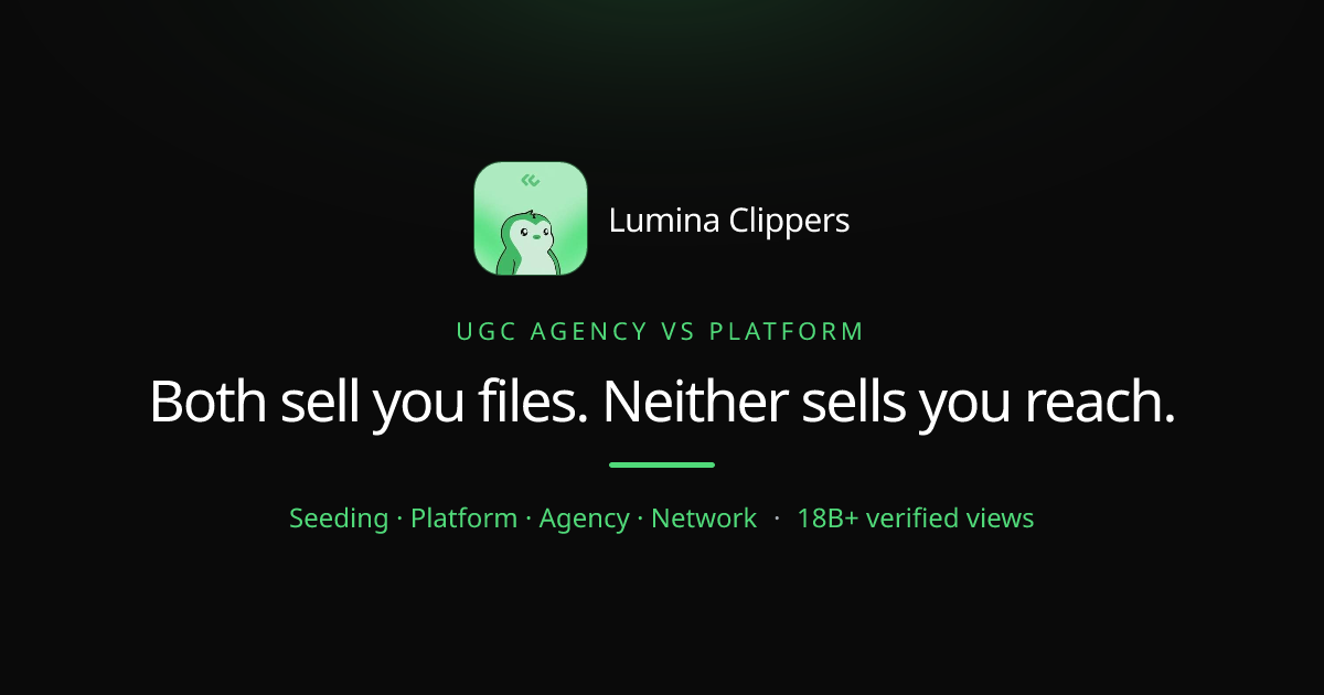 UGC Agency vs Platform: Which One Should You Buy?