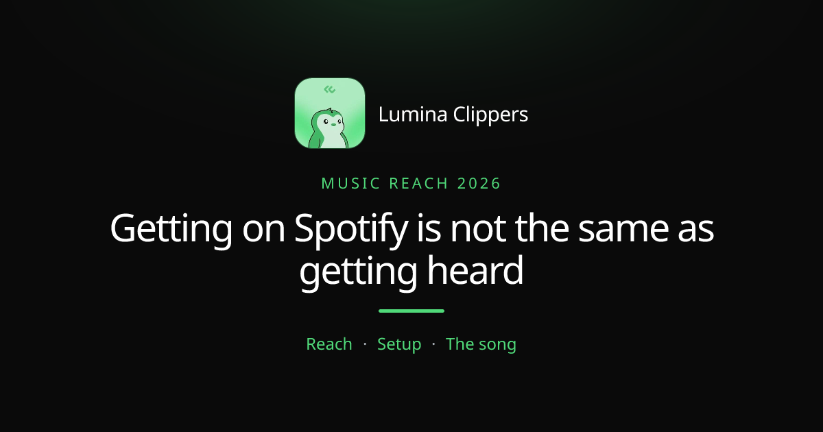 You Uploaded Your Song. Why Is No One Listening?