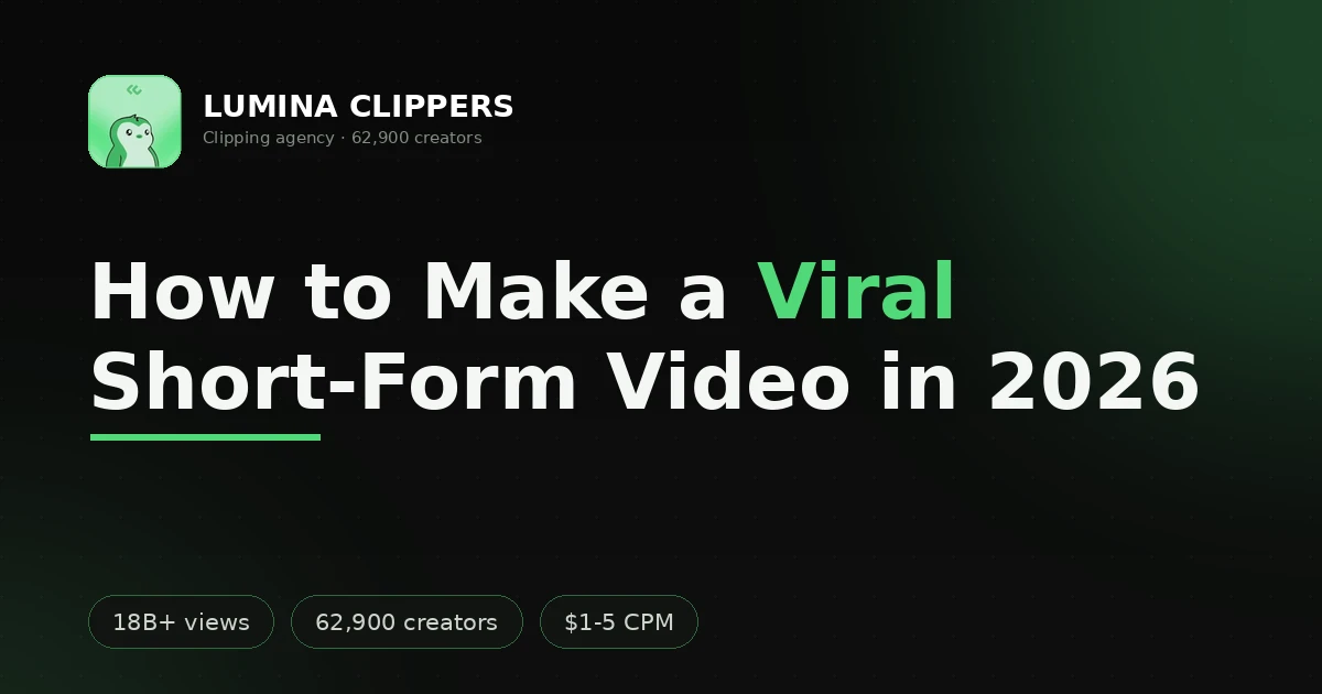 How to Make a Viral Short-Form Video in 2026