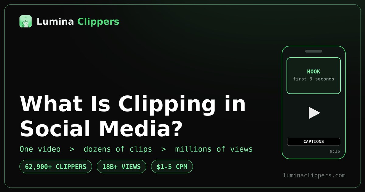 What Is Clipping in Social Media? One Video, Millions of Views